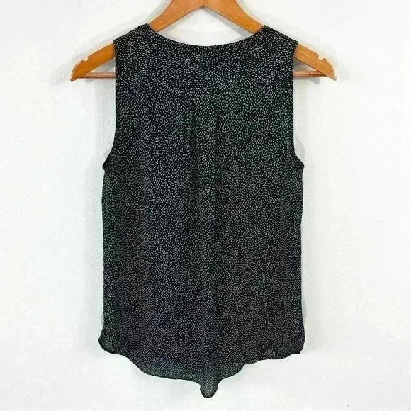 Loft petites black with white speckles sleeveless top - Picture 3 of 3